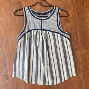 Blue striped tank top